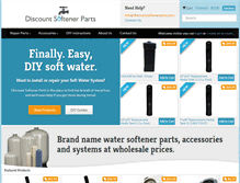 Tablet Screenshot of discountsoftenerparts.com